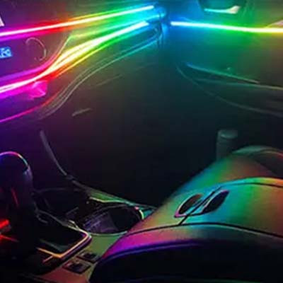 Symphony 18-Piece Interior Chasing LED Ambient Light Kit Installed